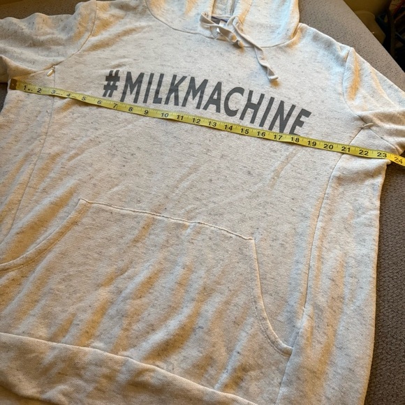 Motherhood Maternity Long Sleeve Nursing Zipper Hoodie Milk Machine XL - Picture 5 of 7